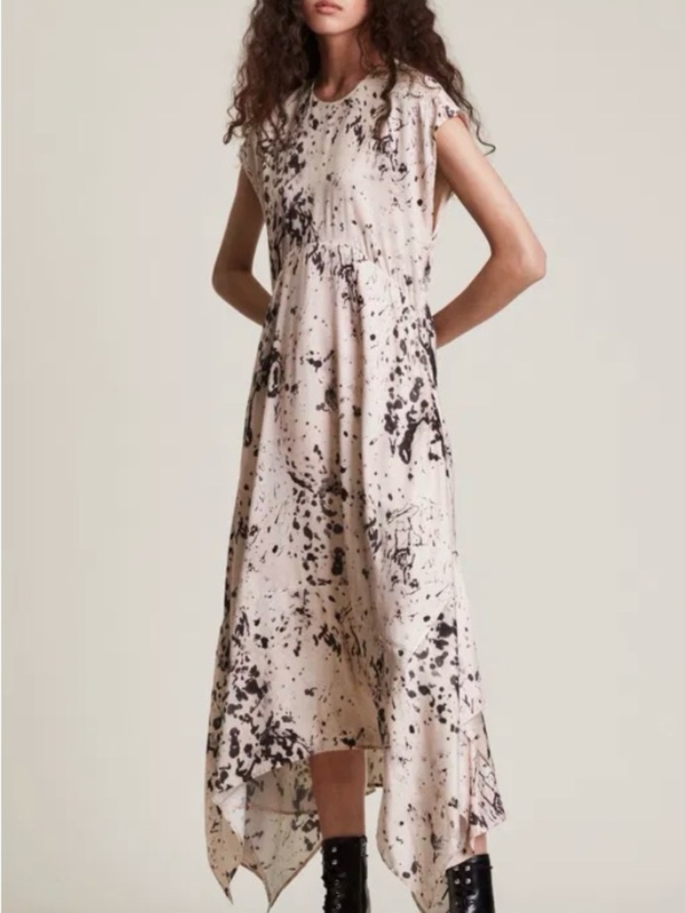 All saints Gianna Portland Silk Blend Dress